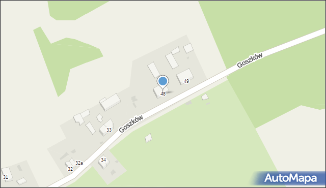 Goszków, Goszków, 48, mapa Goszków