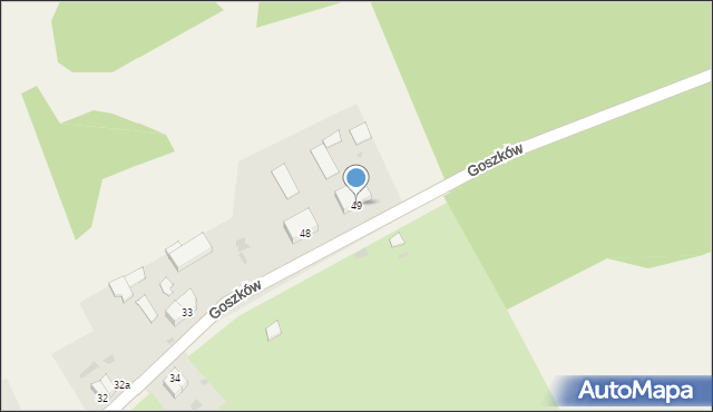 Goszków, Goszków, 49, mapa Goszków