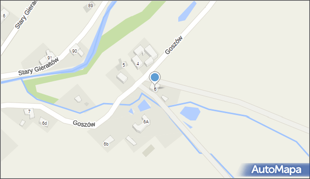 Goszów, Goszów, 6, mapa Goszów