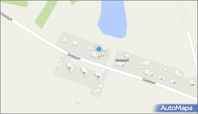 Goszyn, Goszyn, 10, mapa Goszyn