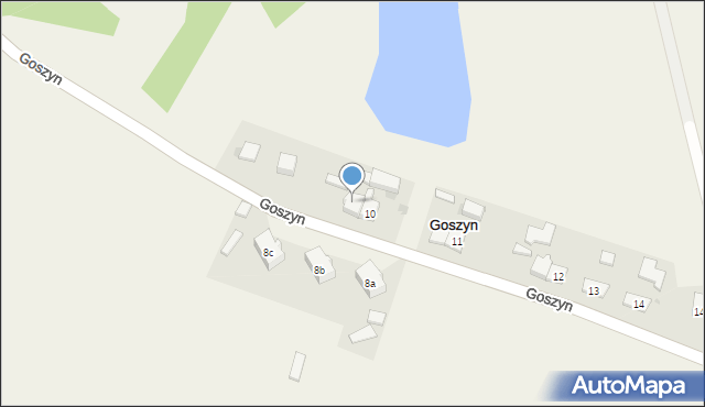 Goszyn, Goszyn, 10a, mapa Goszyn