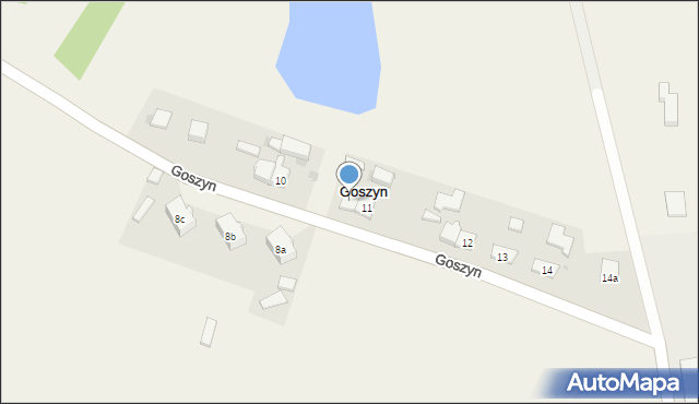 Goszyn, Goszyn, 11a, mapa Goszyn