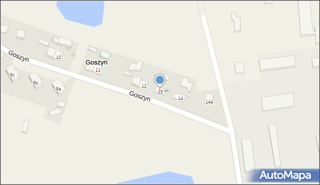 Goszyn, Goszyn, 13, mapa Goszyn