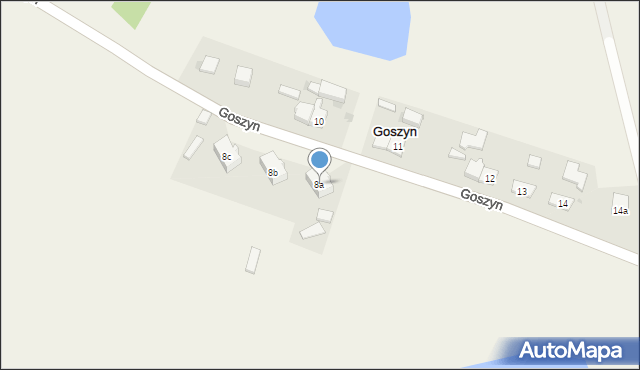 Goszyn, Goszyn, 8a, mapa Goszyn