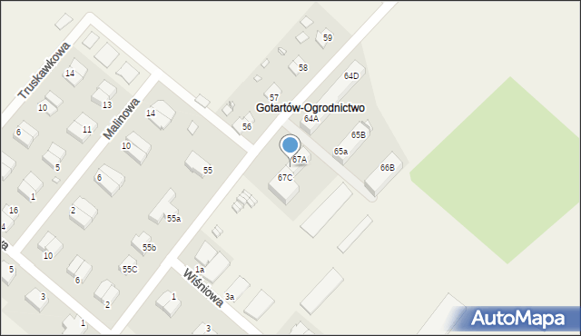 Gotartów, Gotartów, 67B, mapa Gotartów