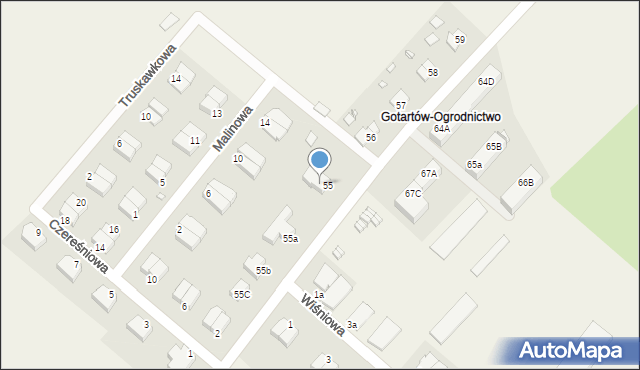 Gotartów-Ogrodnictwo, Gotartów-Ogrodnictwo, 55, mapa Gotartów-Ogrodnictwo