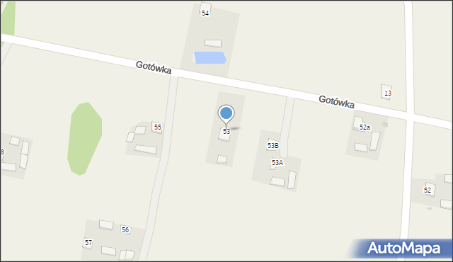 Gotówka, Gotówka, 53, mapa Gotówka