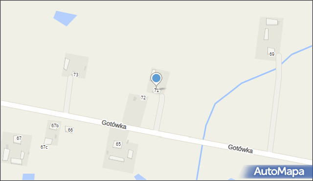 Gotówka, Gotówka, 71, mapa Gotówka