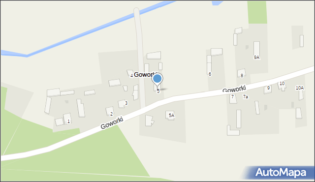 Goworki, Goworki, 5, mapa Goworki