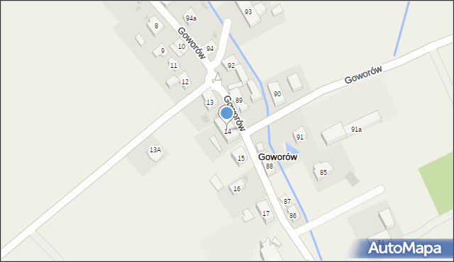 Goworów, Goworów, 14, mapa Goworów