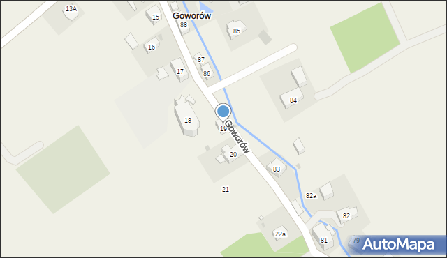 Goworów, Goworów, 19, mapa Goworów