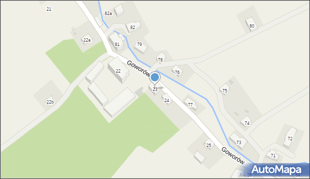 Goworów, Goworów, 23, mapa Goworów