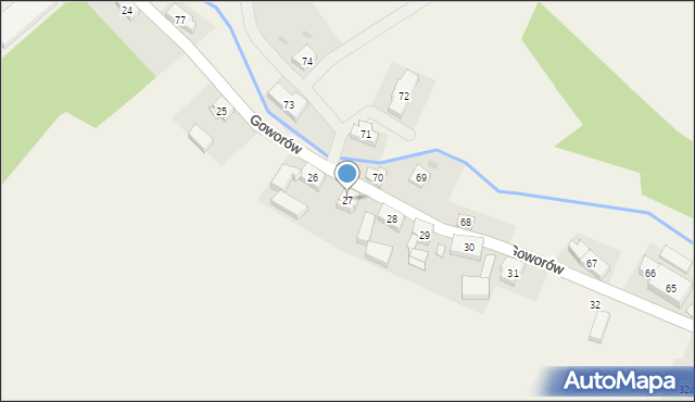 Goworów, Goworów, 27, mapa Goworów