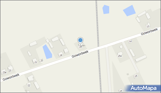 Goworówek, Goworówek, 18, mapa Goworówek