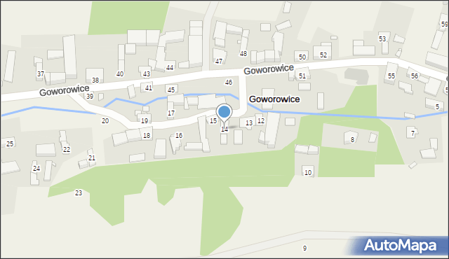 Goworowice, Goworowice, 14, mapa Goworowice