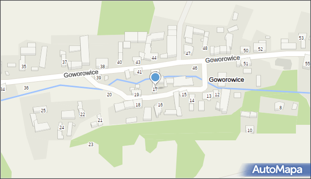 Goworowice, Goworowice, 17, mapa Goworowice