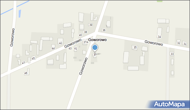 Goworowo, Goworowo, 37, mapa Goworowo