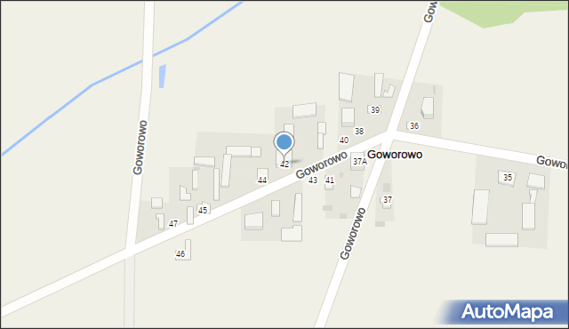 Goworowo, Goworowo, 42, mapa Goworowo