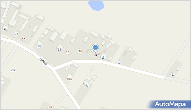 Gózd, Gózd, 14, mapa Gózd