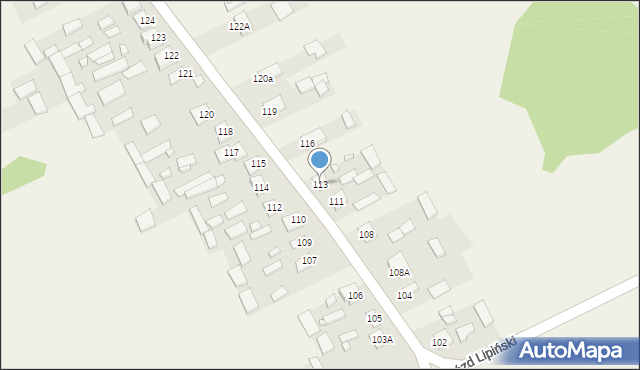 Gózd Lipiński, Gózd Lipiński, 113, mapa Gózd Lipiński