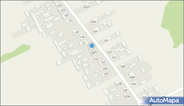 Gózd Lipiński, Gózd Lipiński, 114, mapa Gózd Lipiński