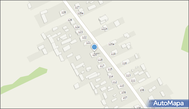 Gózd Lipiński, Gózd Lipiński, 120, mapa Gózd Lipiński