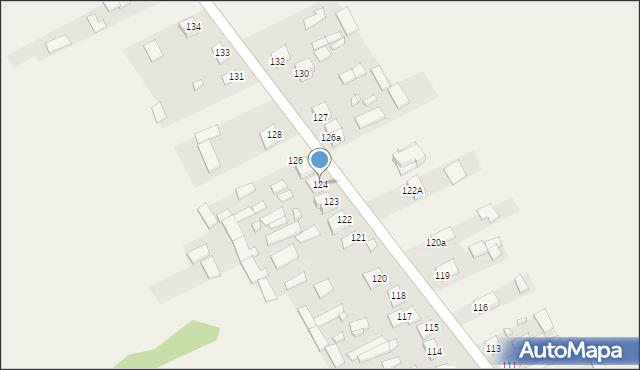 Gózd Lipiński, Gózd Lipiński, 124, mapa Gózd Lipiński