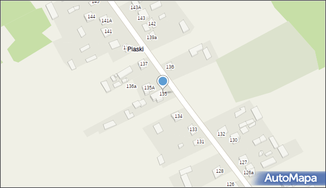 Gózd Lipiński, Gózd Lipiński, 135, mapa Gózd Lipiński