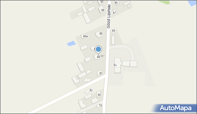 Gózd Lipiński, Gózd Lipiński, 84, mapa Gózd Lipiński