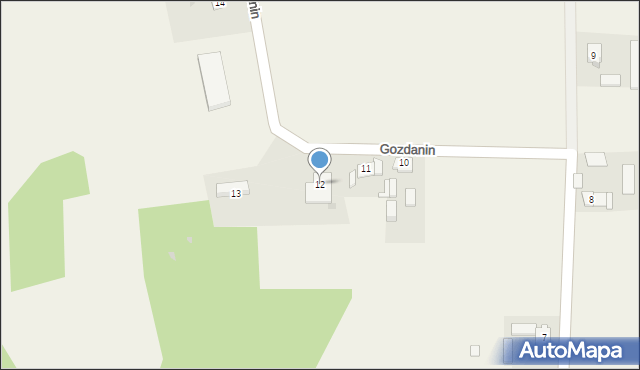 Gozdanin, Gozdanin, 12, mapa Gozdanin