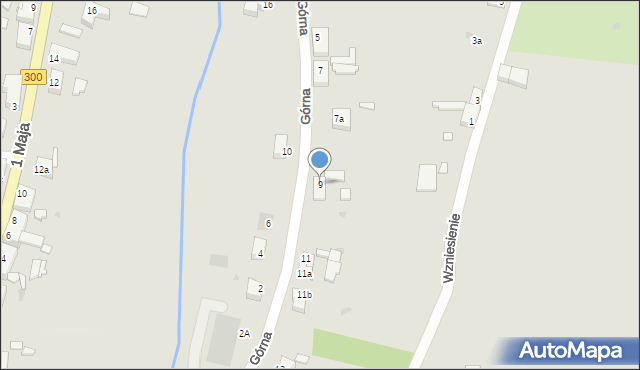 Gozdnica, Górna, 9, mapa Gozdnica