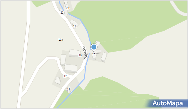 Gozdno, Gozdno, 20, mapa Gozdno