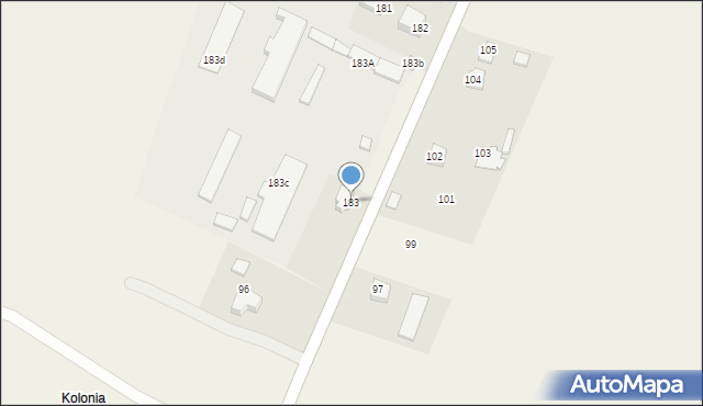 Gozdów, Gozdów, 183, mapa Gozdów