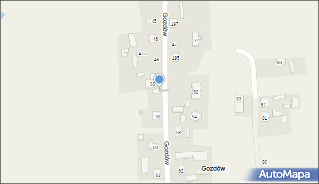 Gozdów, Gozdów, 57, mapa Gozdów