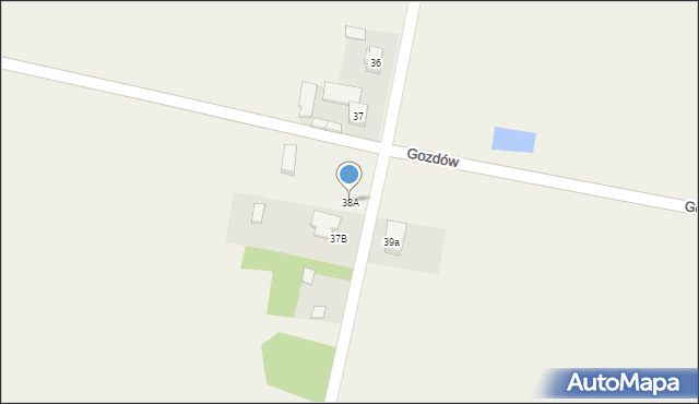 Gozdów, Gozdów, 38A, mapa Gozdów