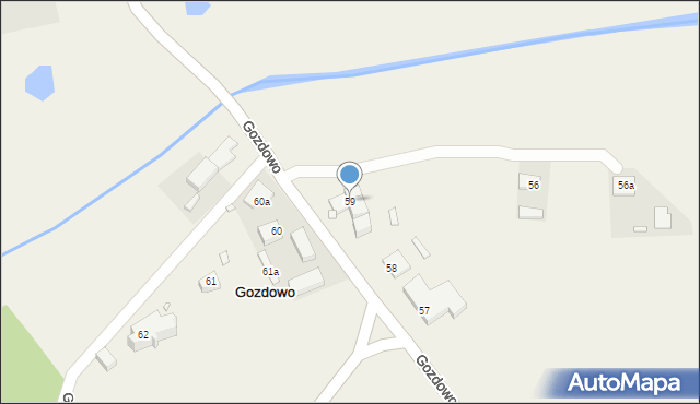 Gozdowo, Gozdowo, 59, mapa Gozdowo