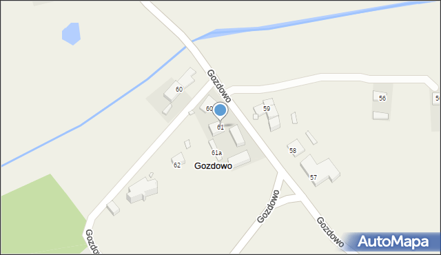 Gozdowo, Gozdowo, 60, mapa Gozdowo