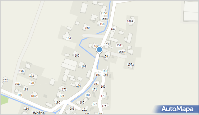 Goździelin, Goździelin, 159A, mapa Goździelin