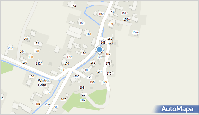 Goździelin, Goździelin, 171, mapa Goździelin