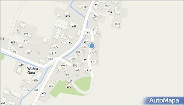 Goździelin, Goździelin, 173, mapa Goździelin