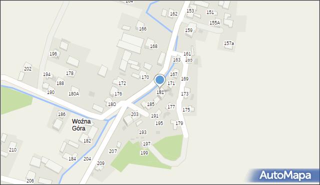 Goździelin, Goździelin, 181, mapa Goździelin