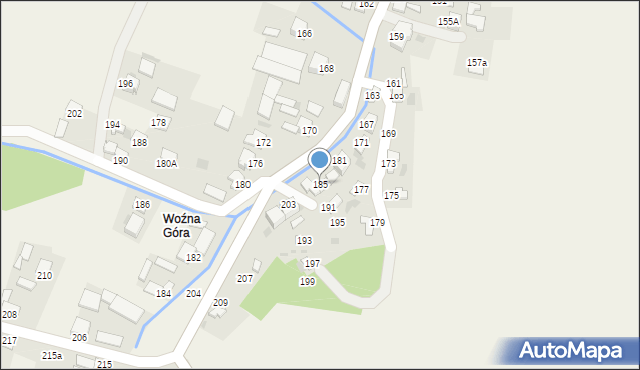 Goździelin, Goździelin, 185, mapa Goździelin