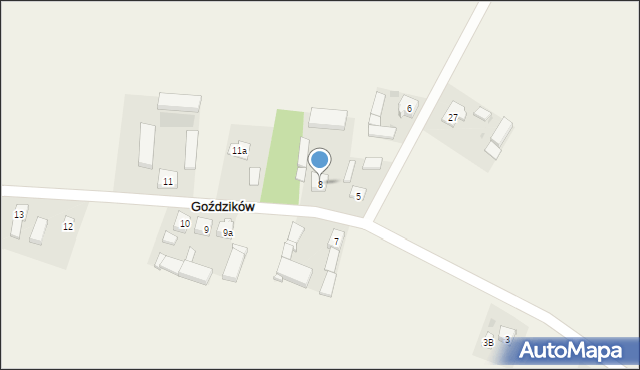 Goździków, Goździków, 8, mapa Goździków