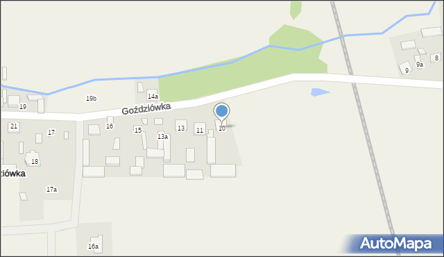 Goździówka, Goździówka, 10, mapa Goździówka
