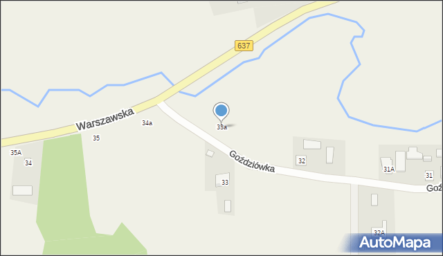 Goździówka, Goździówka, 33a, mapa Goździówka