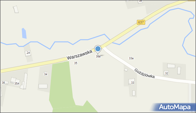 Goździówka, Goździówka, 34a, mapa Goździówka