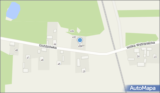 Goździówka, Goździówka, 43A, mapa Goździówka