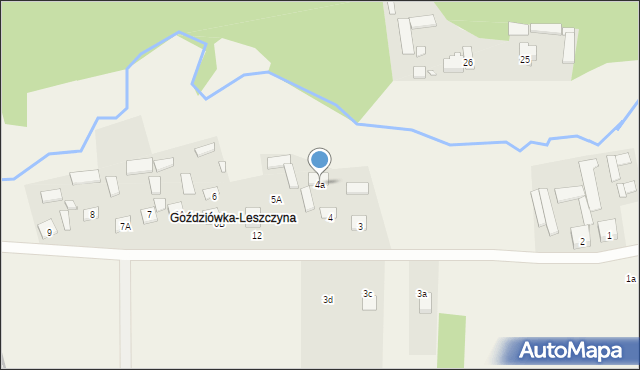 Goździówka, Goździówka, 4a, mapa Goździówka