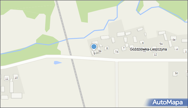 Goździówka, Goździówka, 9, mapa Goździówka