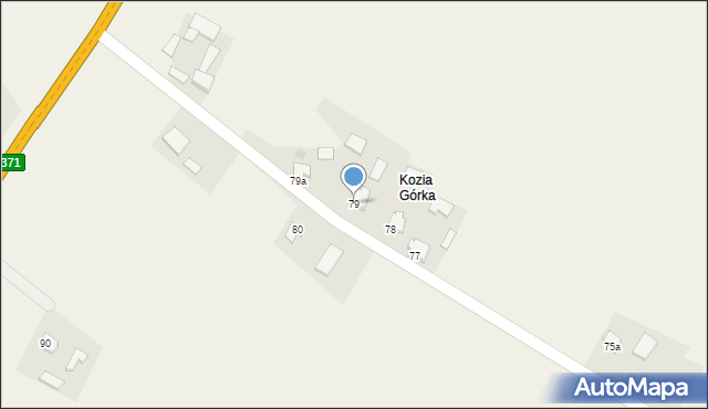 Goźlice, Goźlice, 79, mapa Goźlice